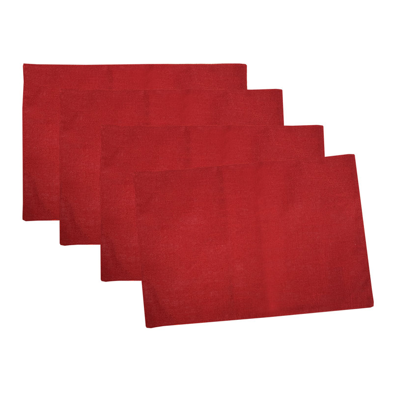 Ensemble de 4 napperons bourgogne, Bourgogne