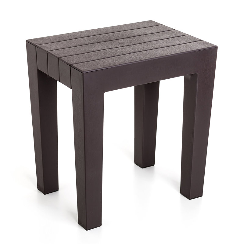 High-Density Polyethylene (HDPE) Accent Stool, Brown