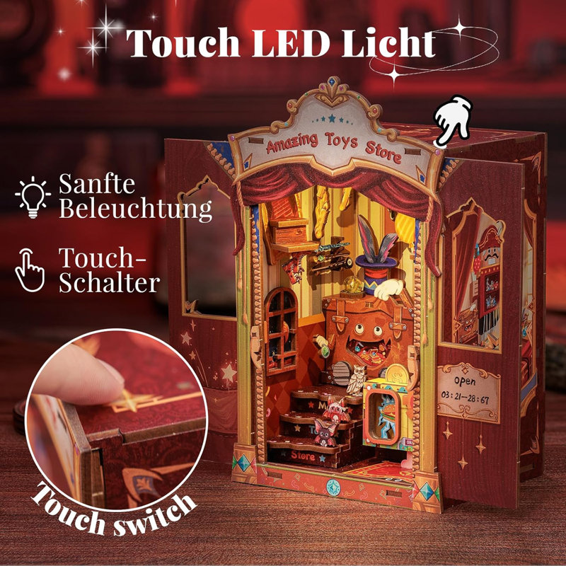 Ensemble de chambre miniature Wizardi - Ensemble de maison de poupée Amazing Store