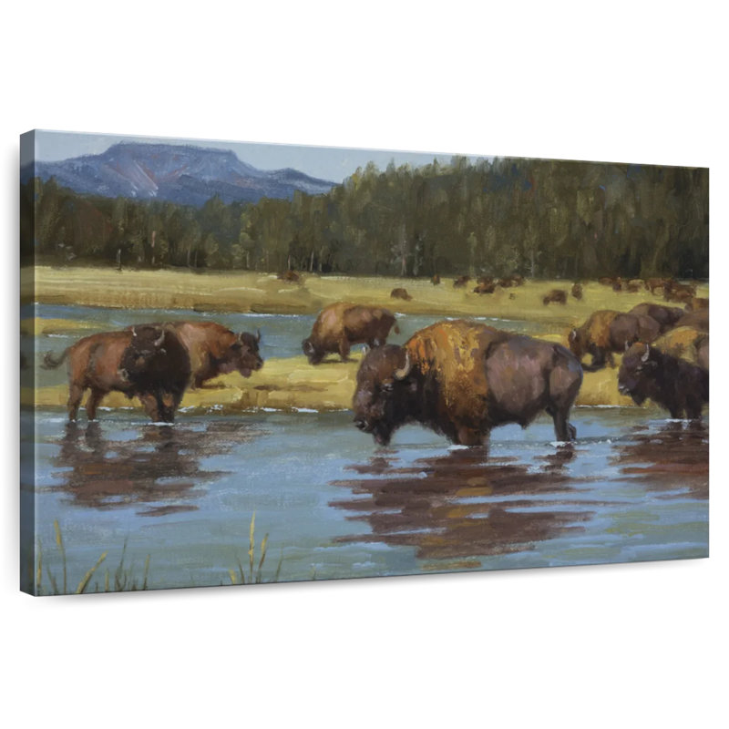 Buffalo Crossing, 34" H x 51" W