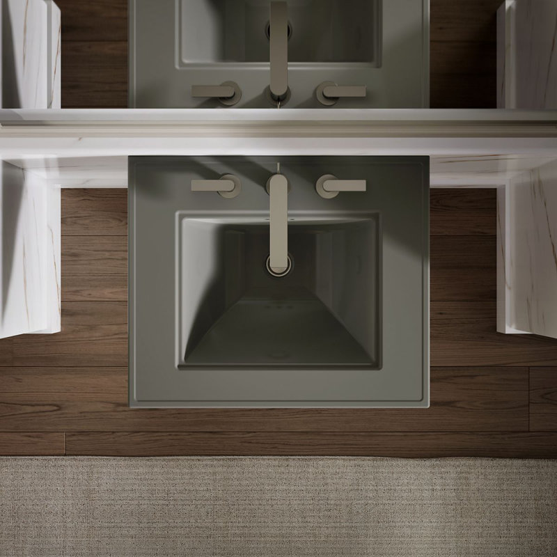 Memoirs Stately 24" Console Bathroom Sink with Overflow, Thunder Gray, 8'' Centers