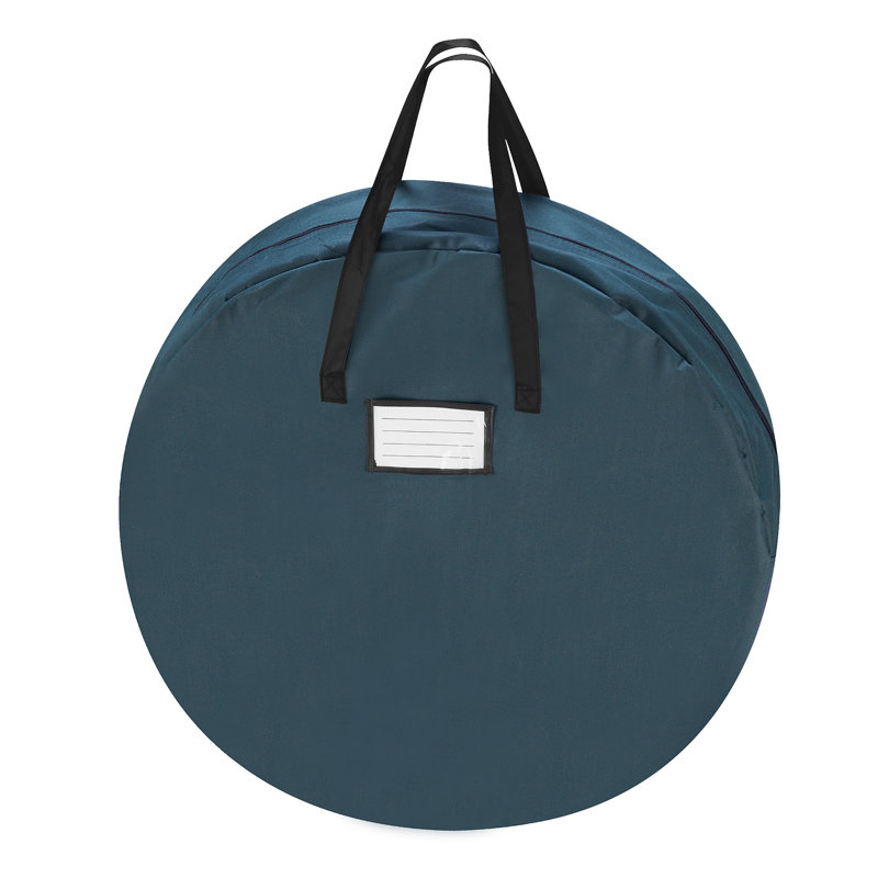 Rangement pour couronne de Noël Alpert résistant à l'humidité, H 8 po x l 30 po x P 30 po, Rouge foncé