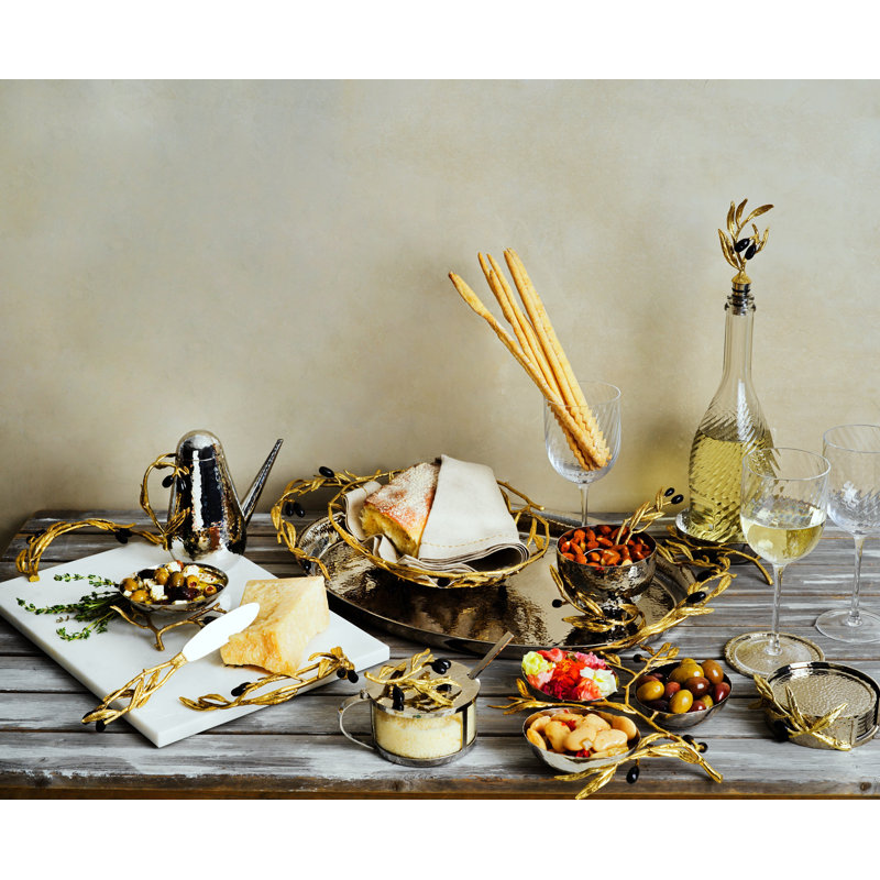 Olive Branch Condiment Container with Spoon