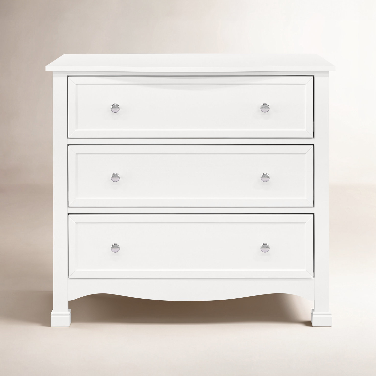 Kalani 3 Drawer Dresser, White