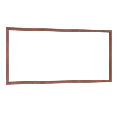 60"X30" Modern Wall Mirror With Walnut - Colored Frame, Aluminum Frame For Bathroom, Dressing Room, Horizontal Or Vertical Setup Oversized Rectangle Bathroom Mounted Living Bedroom, Installation,