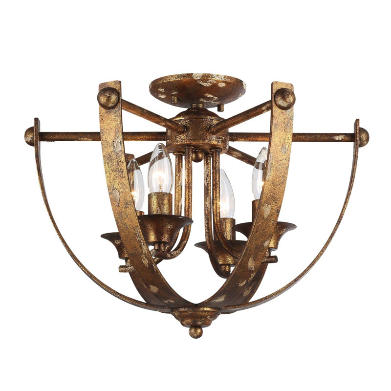 Plafonnier semi-encastré 4 lumières Victoria