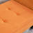 Orange Velvet Bedroom Storage Seat - 51.5" In Length Bench With Maximize Space And Style-130759636