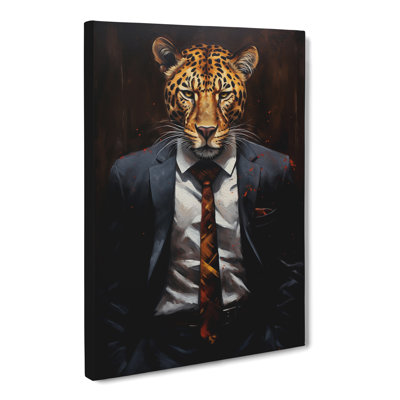 Leopard In A Suit Painting No.2 - No Frame Print