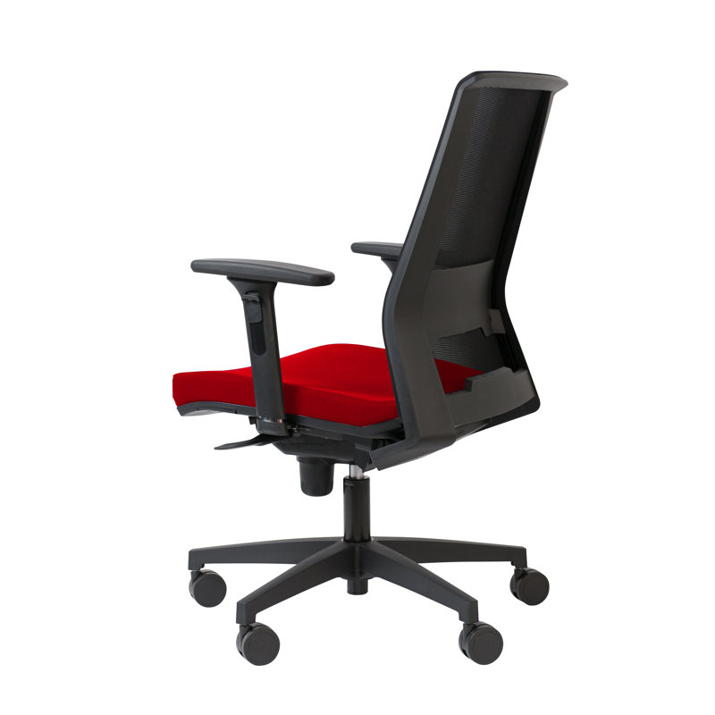 Symple Stuff Office Chair, Red, Adjustable Armrests