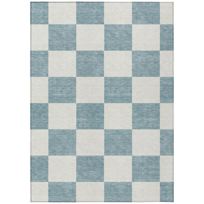 Machine Washable Indoor/Outdoor Chantille ACN2345 Geometric Rug
