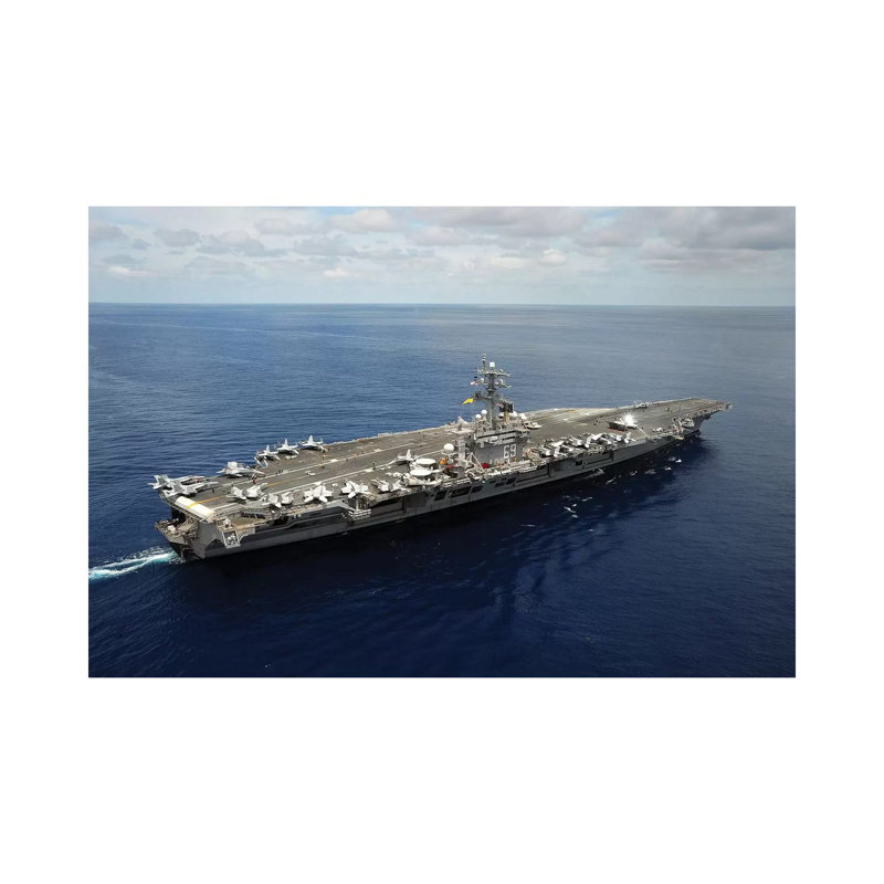 Nimitz-Class Aircraft Carrier USS Dwight D. Eisenhower - Wrapped Canvas Print, 66.04 cm H x 45.72 cm W x 3.175 cm D