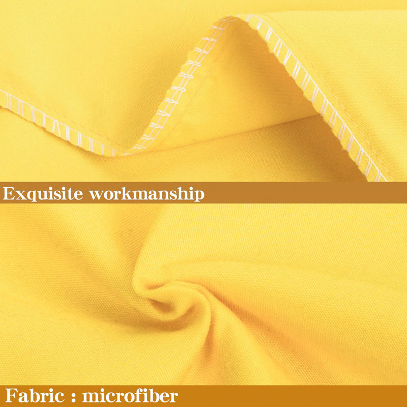 Luxe Microfiber Cover Body Pillow, Yellow