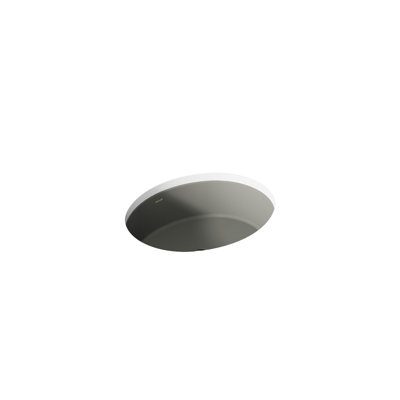 Verticyl Ceramic Oval Undermount Bathroom Sink with Overflow
