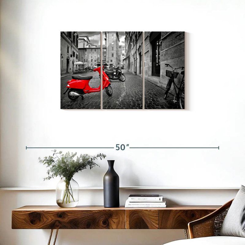  «Red Vespa Pop», H 20 po x l 33 po