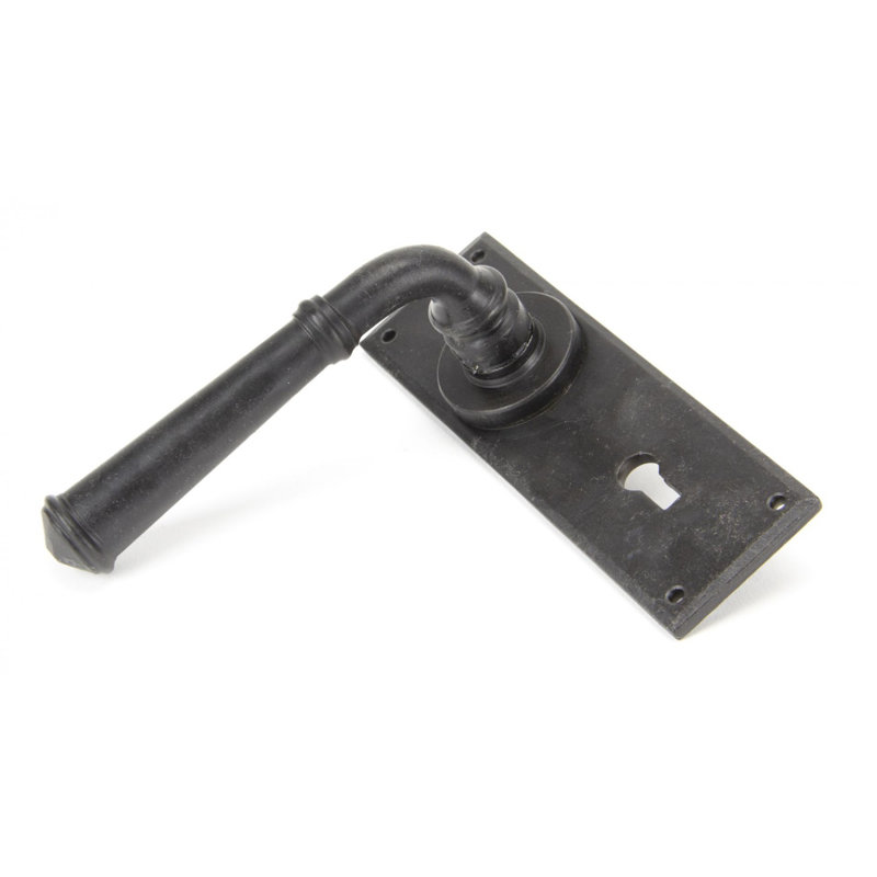 Regency Lock Door Handle Kit, External Beeswax