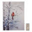 Art mural à piles avec lumière - Cardinal rouge