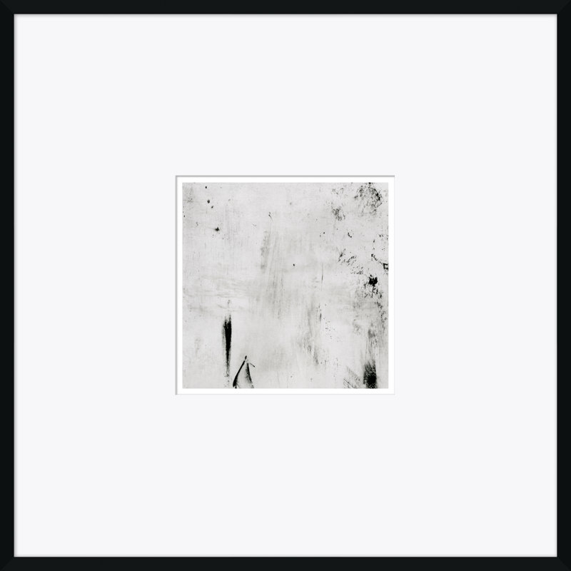 Abstrait Locomotion - Peinture encadrée sur papier, H 33,25 po x l 33,25 po x P 1,38 po