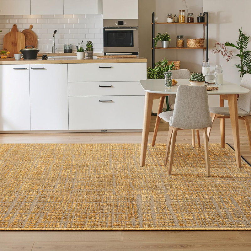 Rustic Textured Area Rug, Rectangle 8'11" x 12'3"