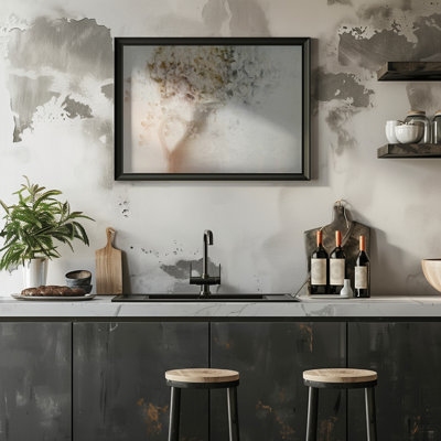 "Autumn sentiment", art mural texturé encadré