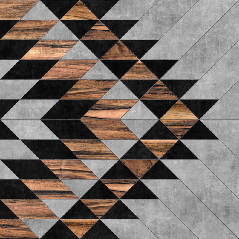 «Urban Tribal Pattern» par Zoltan Ratko - reproduction d'art sur toile tendue, H 12 po x l 12 po, Non, Toile tendue