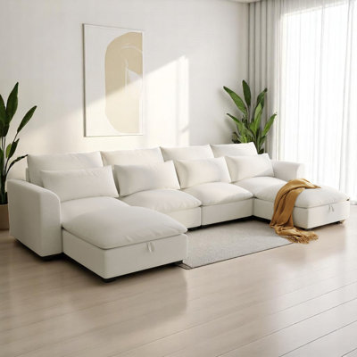 6 - Piece Upholstered Sectional