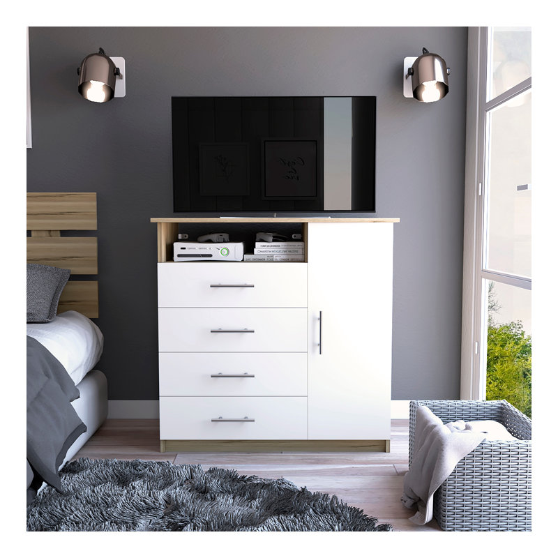 Commode Beaufort, chambre à coucher, chêne clair