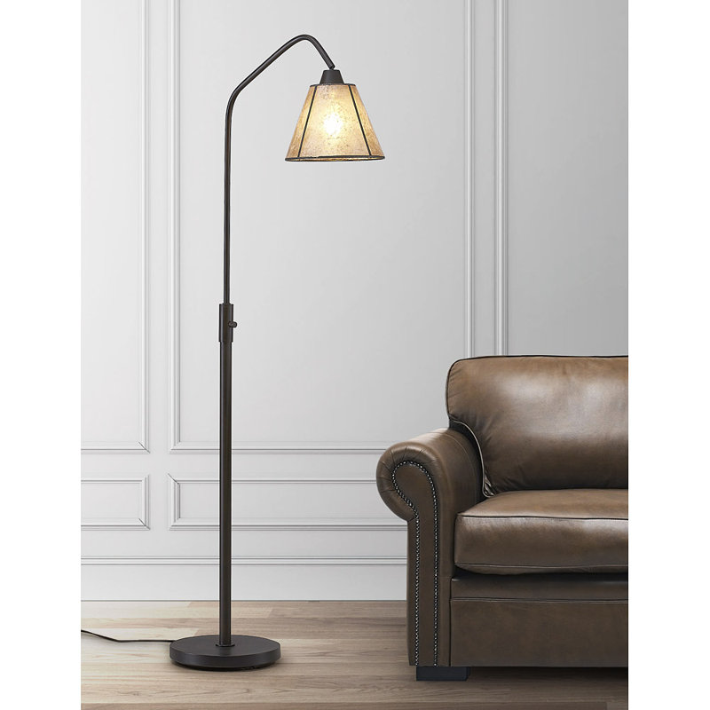 Hitchcock 66'' Dark Gray Bronze Arched Floor Lamp