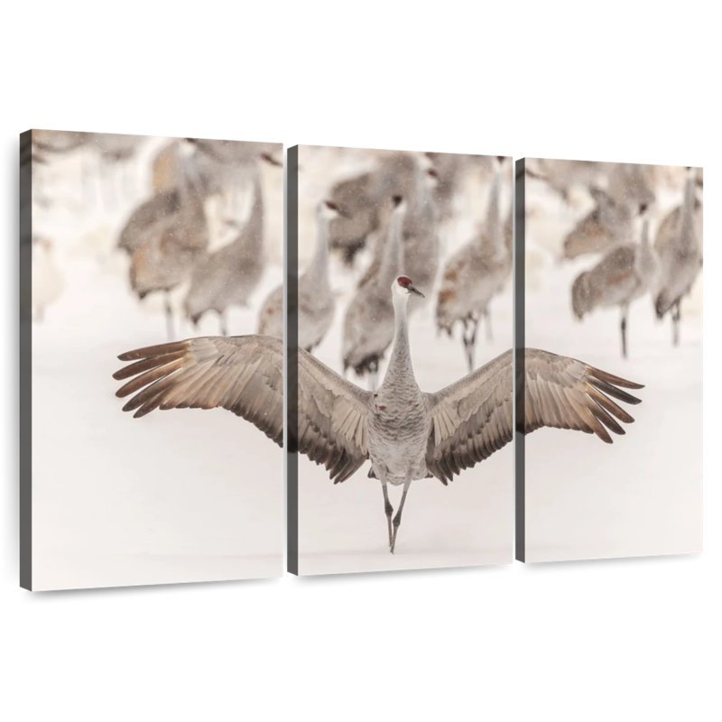 Crane King, 20" H x 33" W