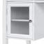 Meuble-lavabo de 44,4 pouces avec grand miroir réglable, coiffeuse avec tiroir et armoire, coiffeuse pour la chambre