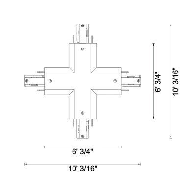 Recessed X Connector