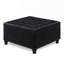 Large Square Wooden Legs Storage Ottoman-2026237061