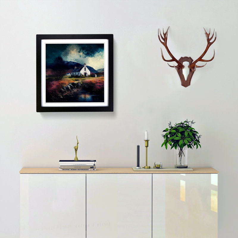 Scotland Impressionism - Framed Print, Black
