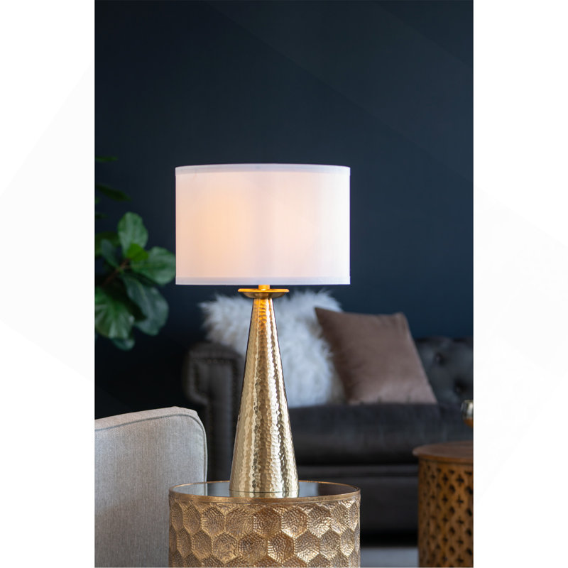 D15x28.5" Aluminum Cone Table Lamp