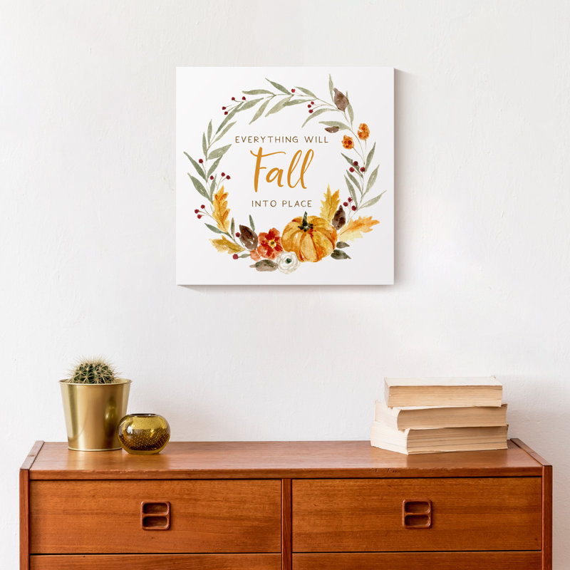 «Fall Into Place» sur toile, H 12 po x l 12 po x P 1,25 po