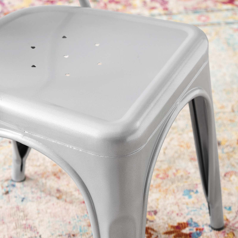 Chaise bistro Promenade par Modway, Argent
