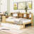 Wooden Daybed with Cabinets, Desk and Drawers-1428295402-1428295403