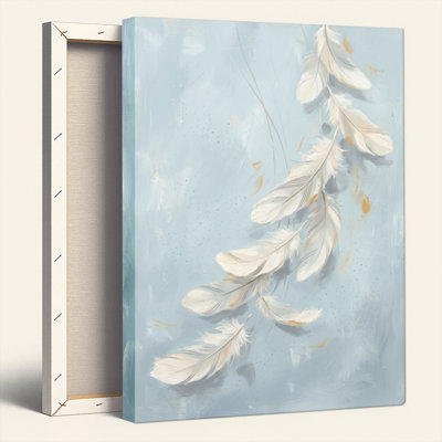 Feather Sky Canvas Wall Art Oil Painting Print Set Of 1