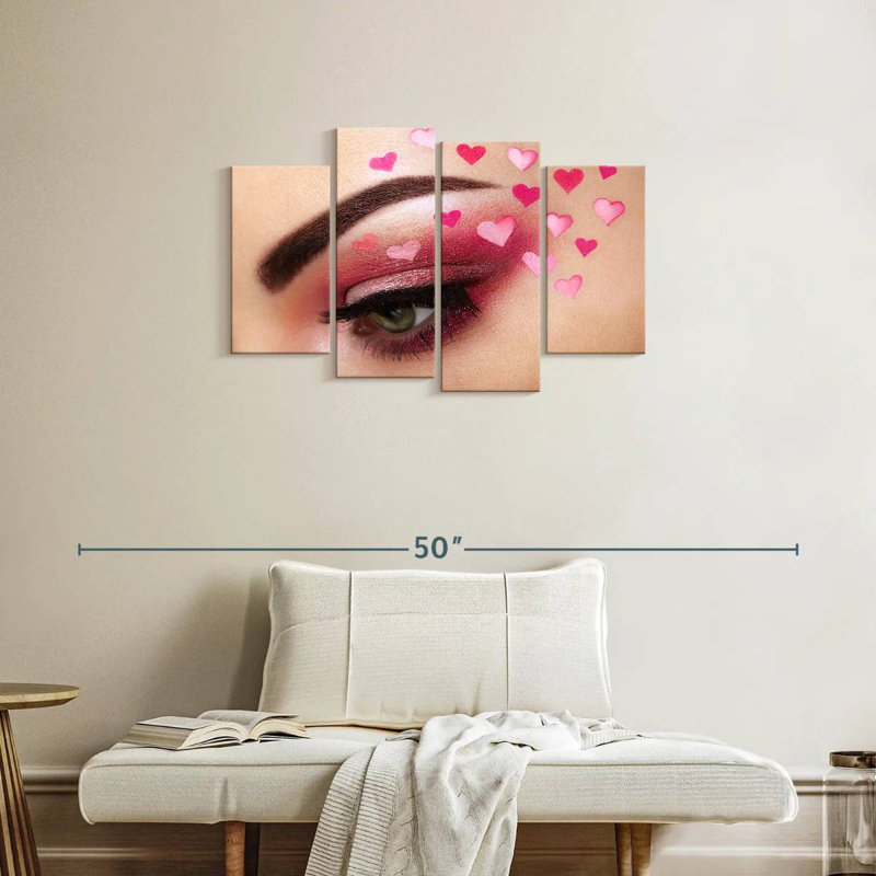 Shuttleworth Valentine's Day Eye Makeup, 22" H x 36" W
