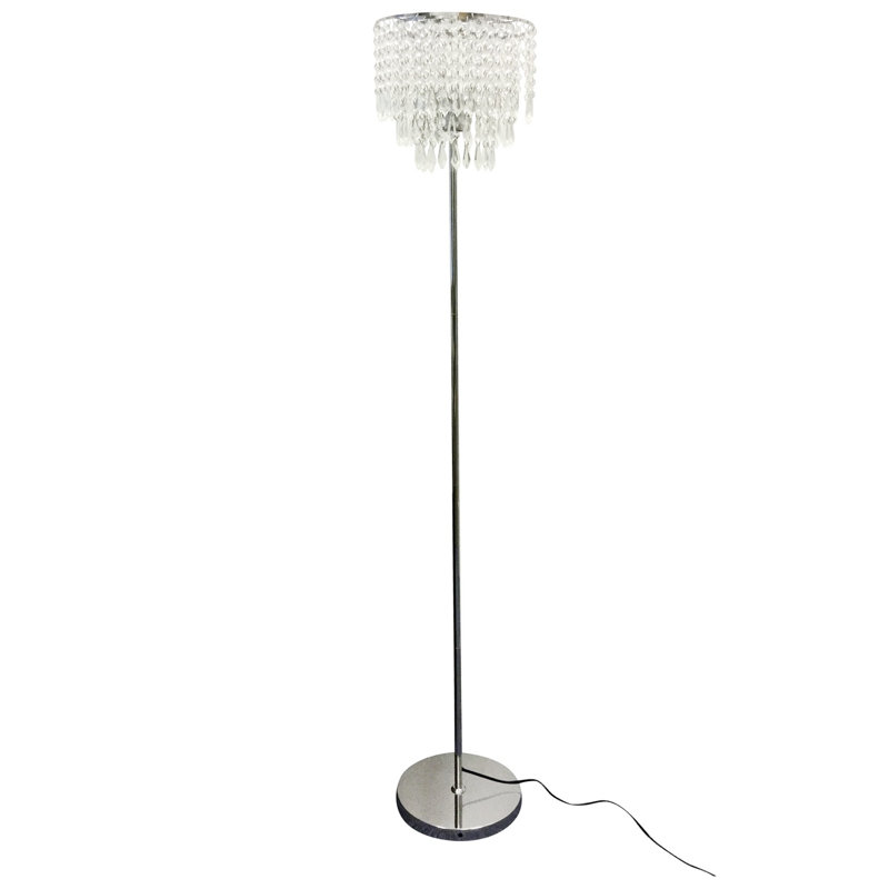 Pagan 153cm Traditional Floor Lamp, Chrome