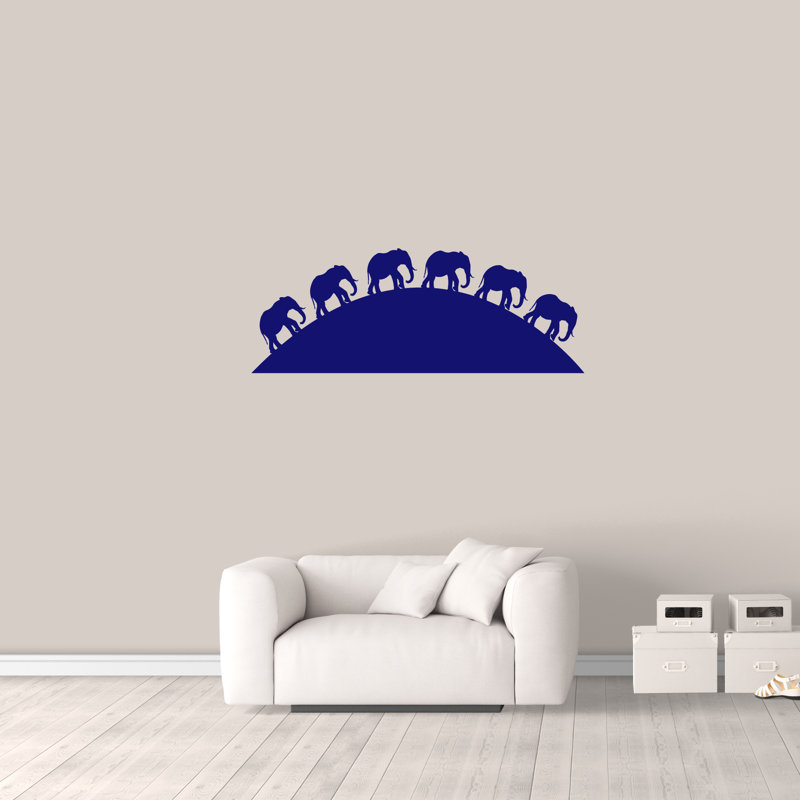 Jasinski Animals Wall Decal, Navy Blue