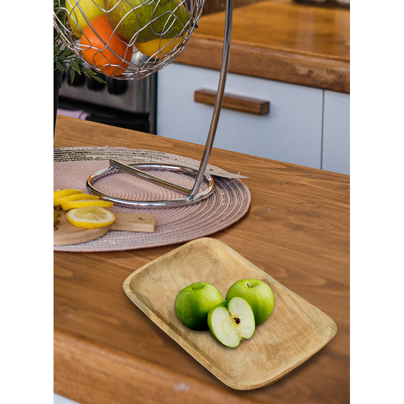 Plateau rectangulaire Radner en brun