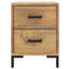 Aasr 36cm W Solid Wood Bedside Table-1971104085