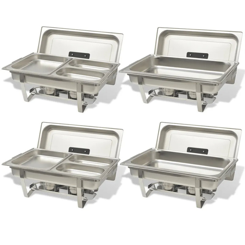 Stainless Steel 4 Piece Chafing Dish Set
