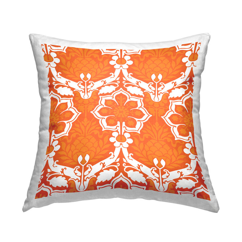 Housse et insert de coussin décoratif en polyester, Orange