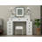 Farmhouse Vanity Desk With Sliding Mirror