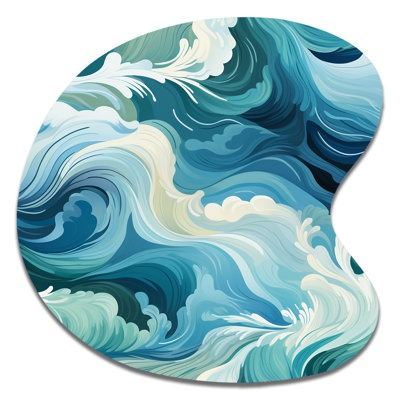 Petit - Coastal Drop Shape Assymterical Metal Wall Art