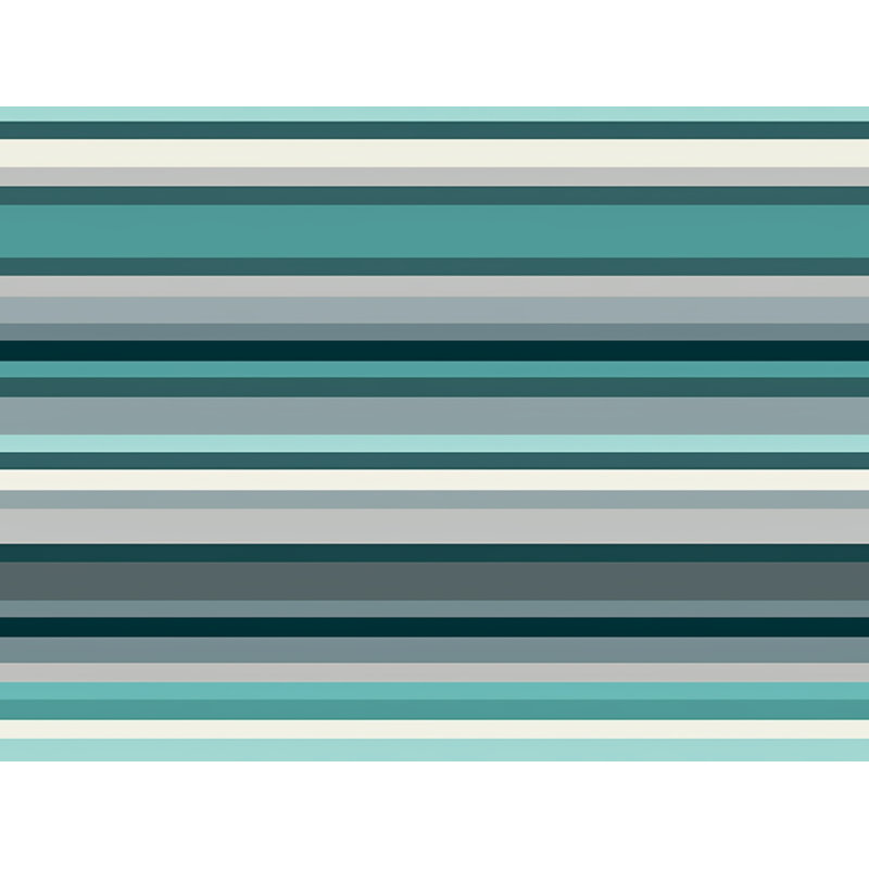 Couverture polaire à carreaux, Jeté, Rayé, Turquoise / noir