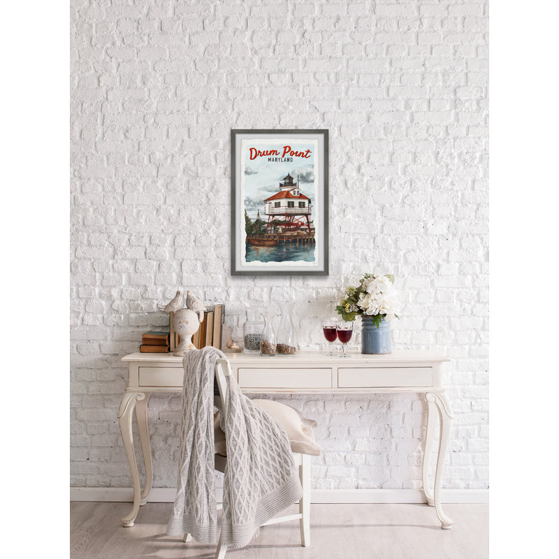 Drum Point Maryland par Eyre Tarney - Cadre photo, publicité sur papier, H 30 po x l 20 po x P 1,5 po