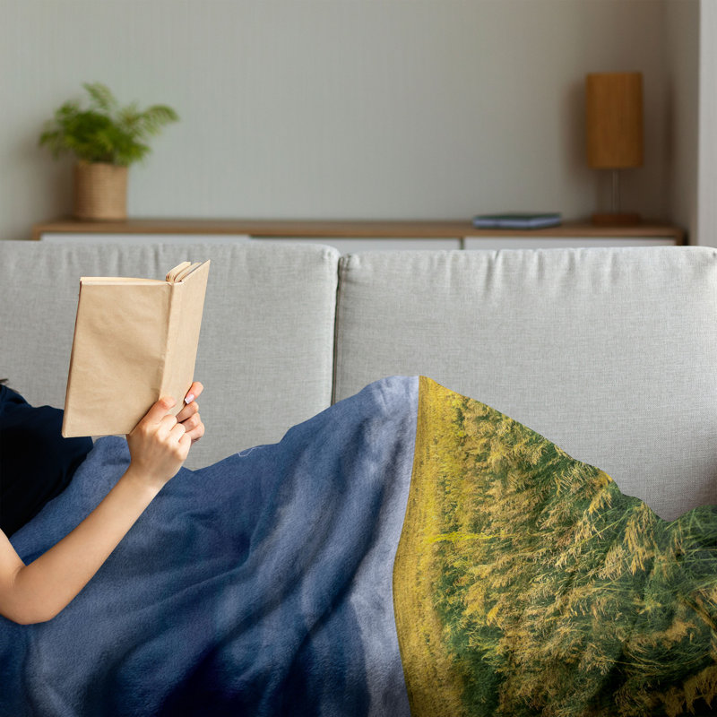 Hand Woven Throw Blanket, 50" x 70"