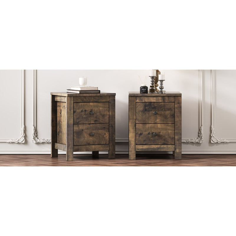 Table de chevet en bois Farmhouse
